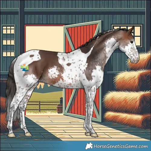 Horse Color:Brown Splash Tobiano 