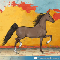 Horse Color:Liver Red Dun 