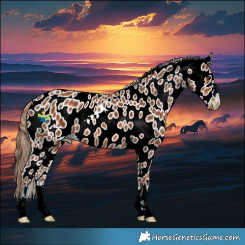Horse Color:Chestnut Near Leopard 
