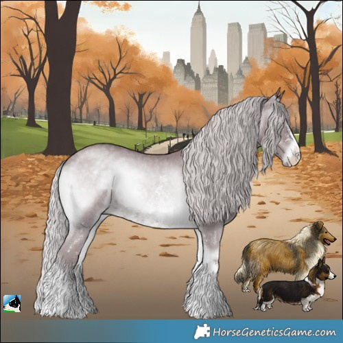 Horse Color:Chocolate Silver Blue Onyx Chinchilla Sabino 