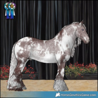 Horse Color:White Spotted Chocolate Silver Brown Chinchilla Rabicano