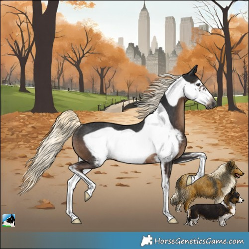Horse Color:Gray Liver Chestnut Mushroom Sabino Frame Rabicano