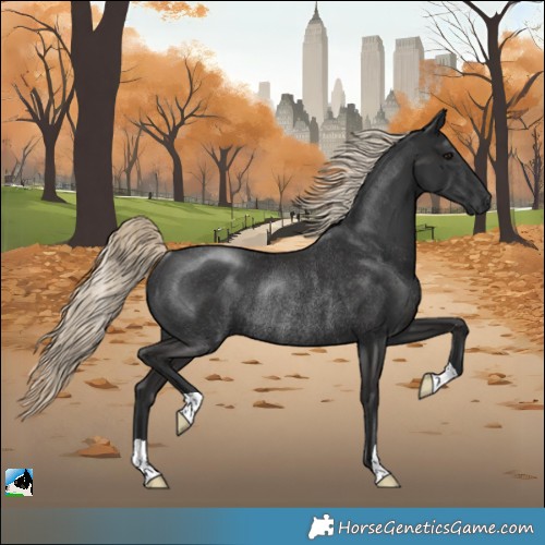 Horse Color:Gray Liver Chestnut Mushroom Rabicano 