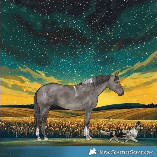 Horse Color:Smoky Grullo Merle Tobiano