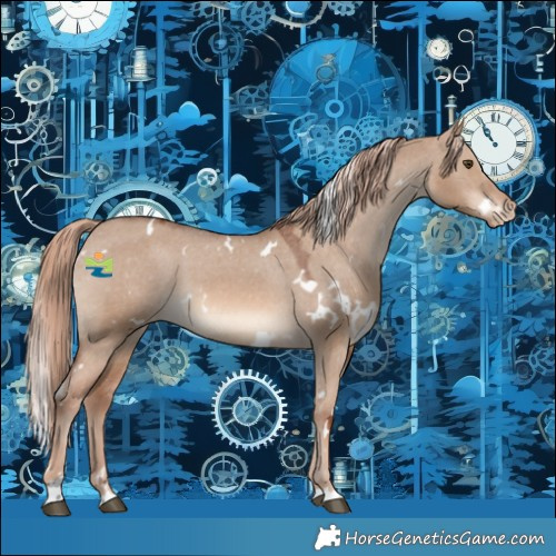 Horse Color:White Spotted Red Dun Varnish 