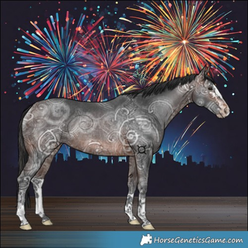 Horse Color:Brown Ice Rabicano 