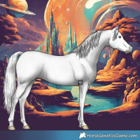 Horse Color:Gray Chestnut Chinchilla Sabino Splash 