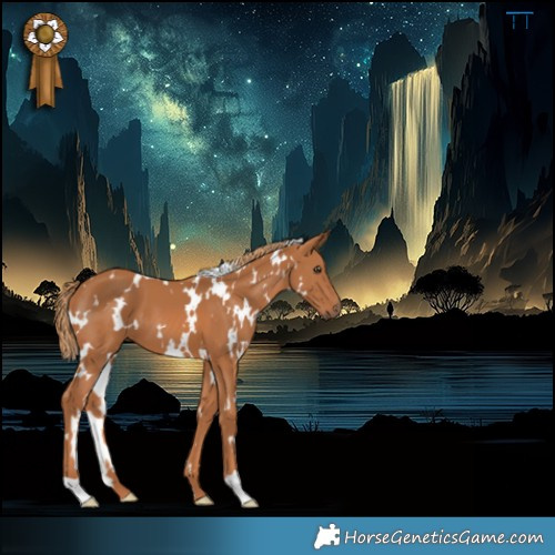 Horse Color:White Spotted Chestnut 