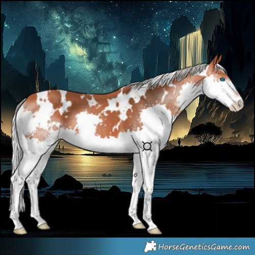 Horse Color:White Spotted Silver Bay Splash 