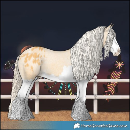 Horse Color:Palomino Splash Varnish 
