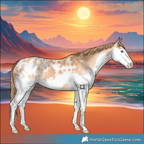 Horse Color:Chestnut Splash Appaloosa 