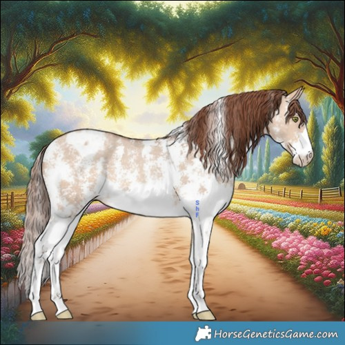 Horse Color:Amber Champagne Dun Sabino Appaloosa 