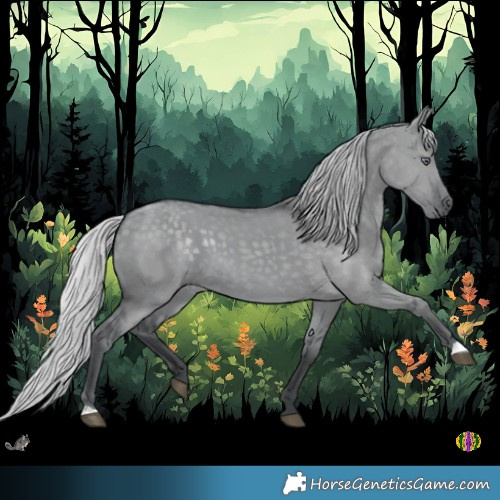 Horse Color:Silver Grullo Chinchilla 
