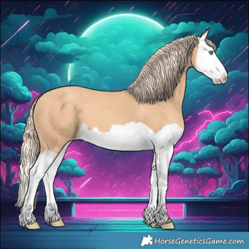 Horse Color:Gold Champagne Splash