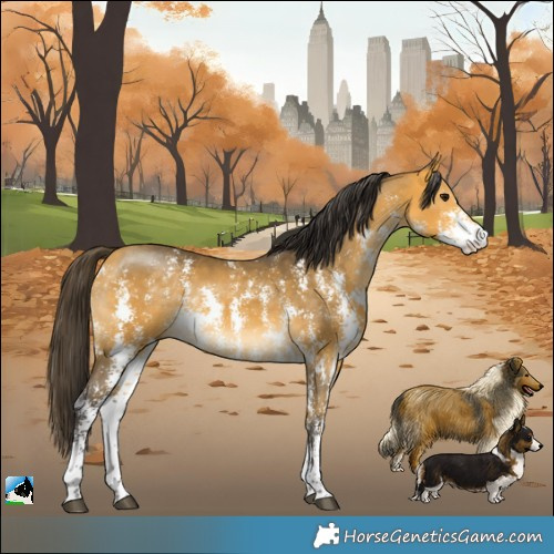 Horse Color:Buckskin Sabino