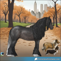 Horse Color:Platinum Brown Rabicano 