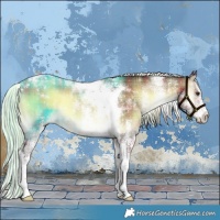 Horse Color:Plaid  White Spotted Liver Red Onyx Mushroom Tobiano 