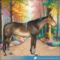 Horse Color:Powder White Buckskin 