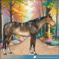 Horse Color:Powder White Buckskin 