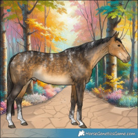 Horse Color:Powder White Buckskin 