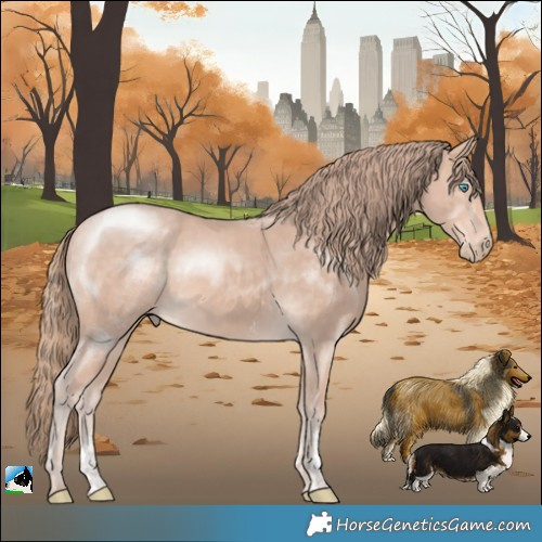 Horse Color:Perlino Mushroom Sabino Rabicano 
