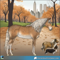 Horse Color:Chocolate Palomino Mushroom 