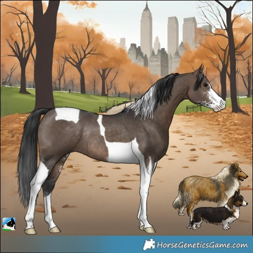 Horse Color:Brown Dun Sabino Tobiano Rabicano 