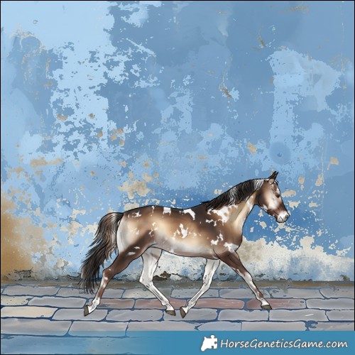 Horse Color:White Spotted Liver Red Onyx 