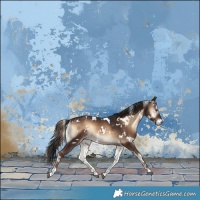 Horse Color:White Spotted Liver Red Onyx 