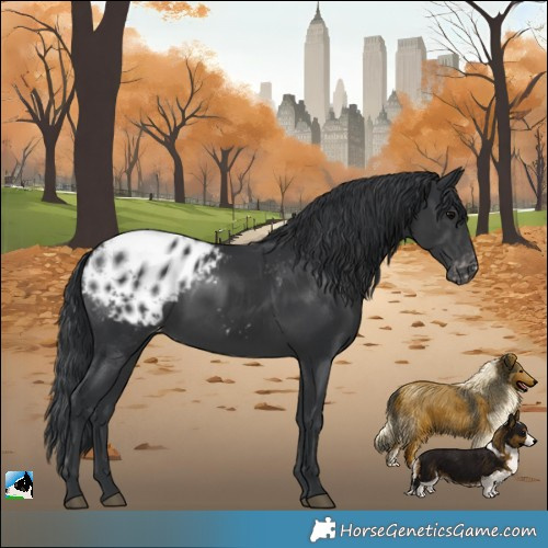 Horse Color:Black Blanket Rabicano 