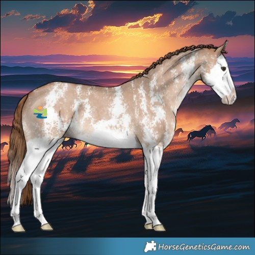 Horse Color:Red Dun Sabino Splash 