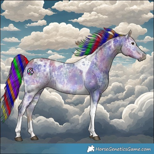 Horse Color:Painted Nacre Chestnut Ice Tobiano 