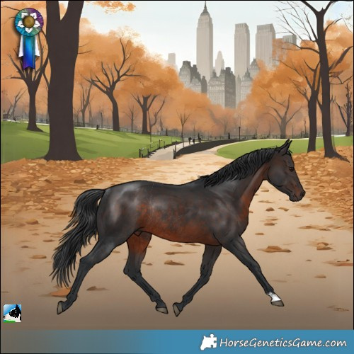 Horse Color:Brown Rabicano 