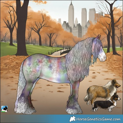 Horse Color:Nacre Chocolate Silver Brown Chinchilla Sabino Rabicano