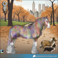 Horse Color:Nacre Chocolate Silver Blue Onyx Sabino 