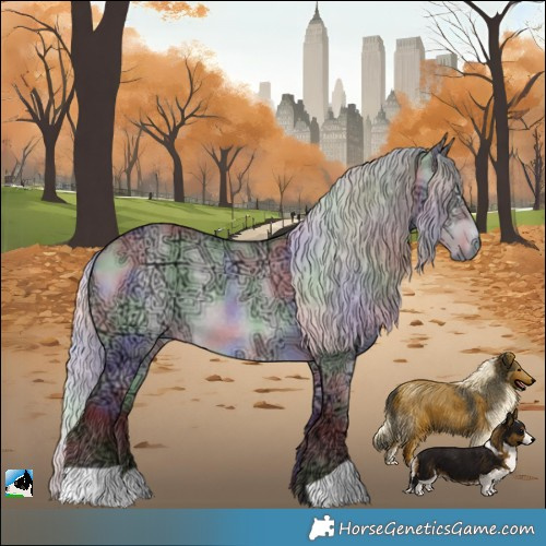 Horse Color:Nacre Chocolate Silver Brown Chinchilla Ice Dun Rabicano