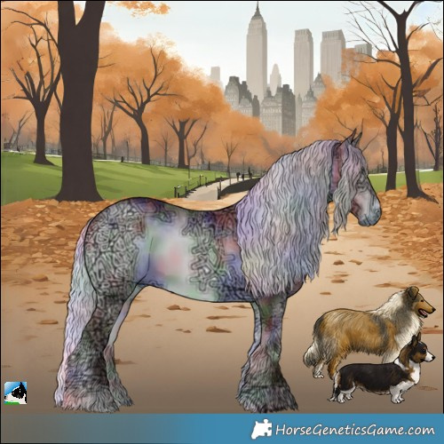 Horse Color:Nacre Chocolate Silver Brown Chinchilla Ice Onyx