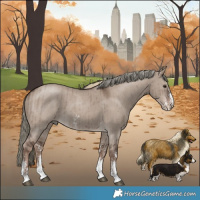 Horse Color:Liver Red Dun Mushroom Sabino Brindle 