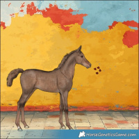 Horse Color:Liver Red Dun Brindle 