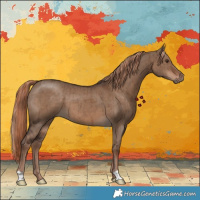 Horse Color:Liver Red Dun Brindle