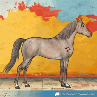 Horse Color:Liver Red Dun Brindle 