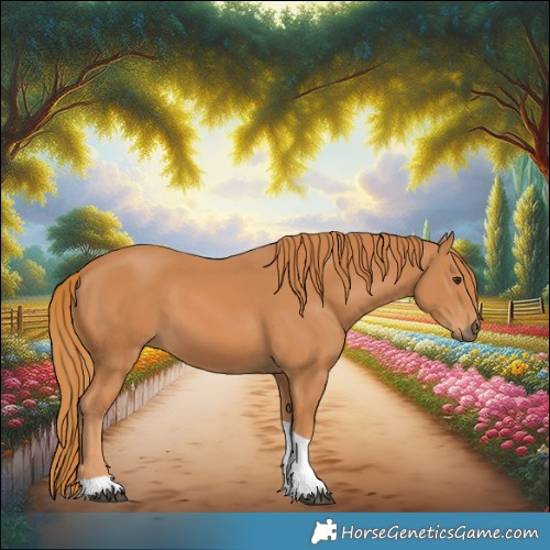 Horse Color:Chestnut Tobiano Rabicano 