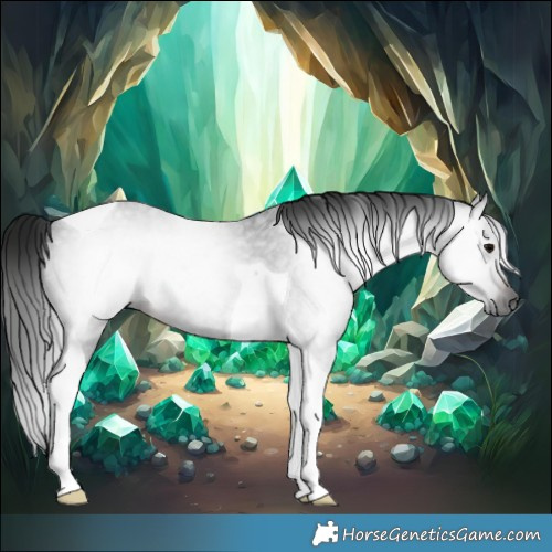 Horse Color:Gray Brown Roan Tobiano 