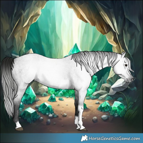 Horse Color:Gray Blue Roan Tobiano 