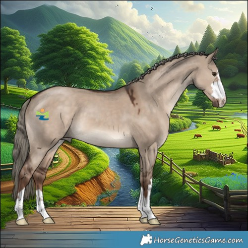 Horse Color:Liver Red Dun Mushroom 