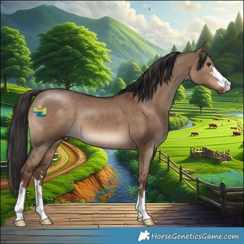 Horse Color:Liver Red Dun 