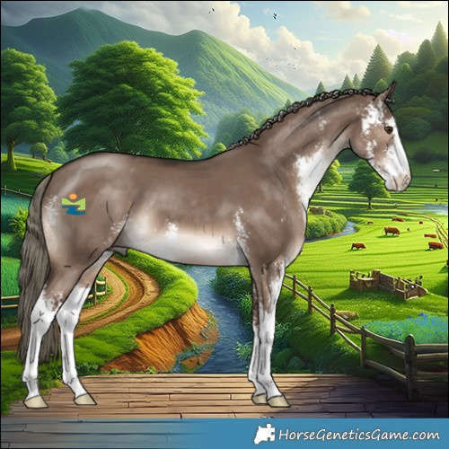 Horse Color:Liver Red Dun Mushroom Sabino 