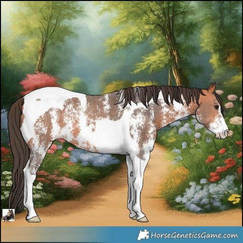 Horse Color:Bay Sabino Tobiano Appaloosa 