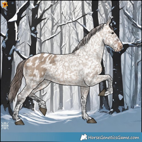 Horse Color:Brown Dun Appaloosa 