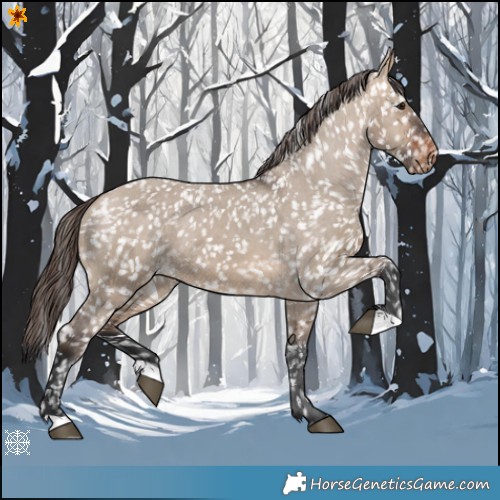 Horse Color:Brown Dun Appaloosa 